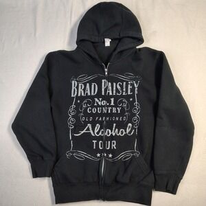 Brad Paisley Hoodie Size Small Black Cotton Alcohol Tour Concert Merch